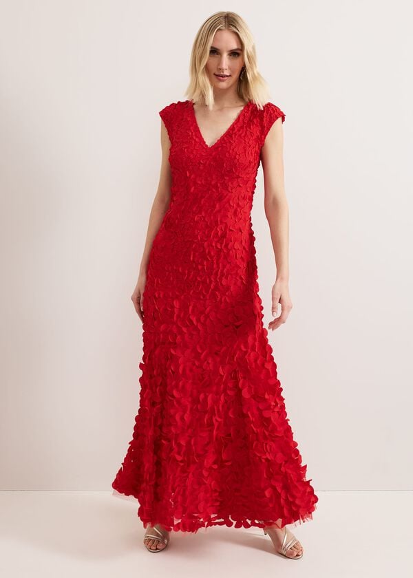 phase eight Charlene Ruffle Maxi Dress