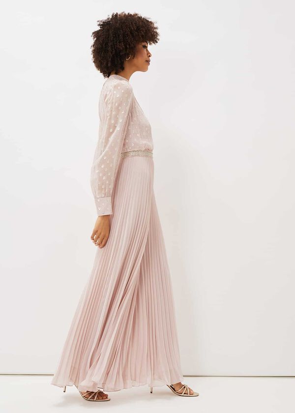 Phase Eight Charley Pleated Spot Print Jumpsuit