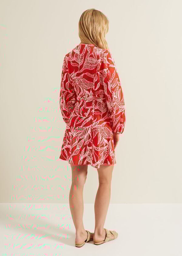 Phase Eight Charlotte Red Wrap Mini Dress