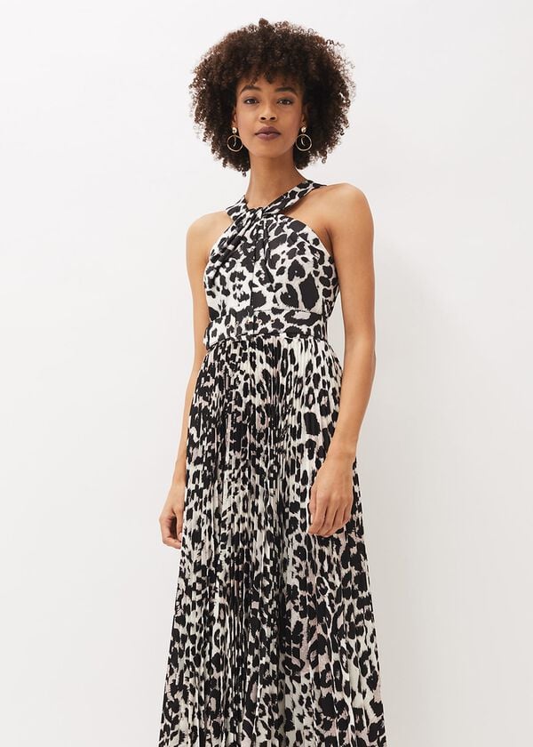 Phase Eight Chelsie Leopard Print Midaxi Dress