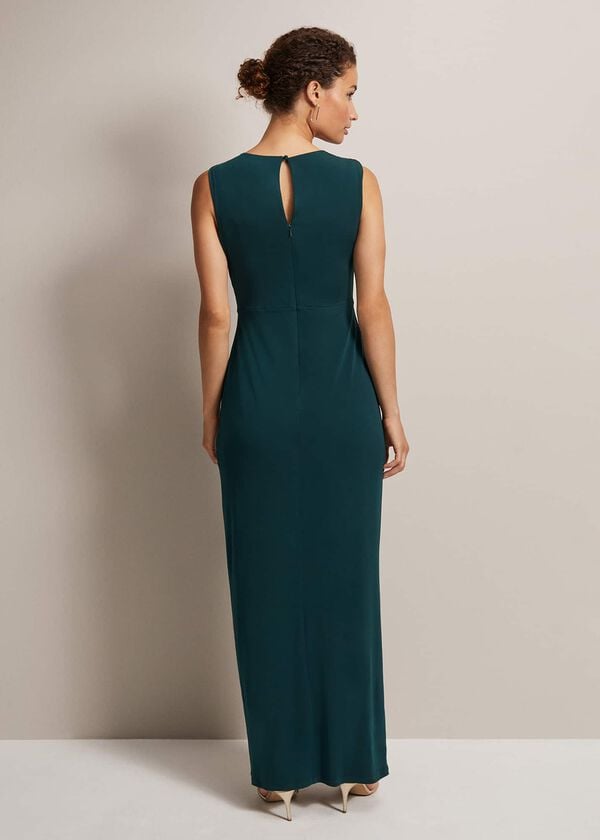 Phase Eight Christabel Dark Green Maxi Dress