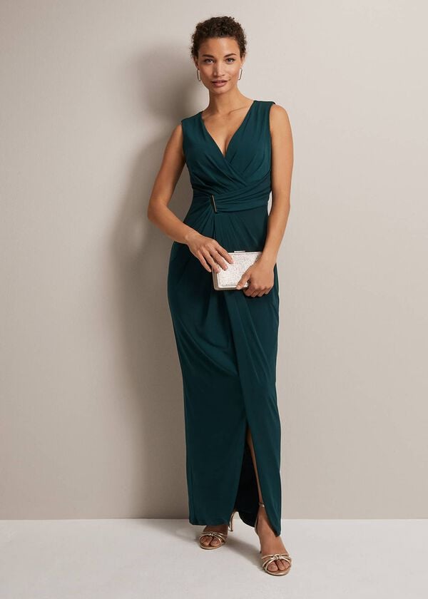 phase eight Christabel Dark Green Maxi Dress