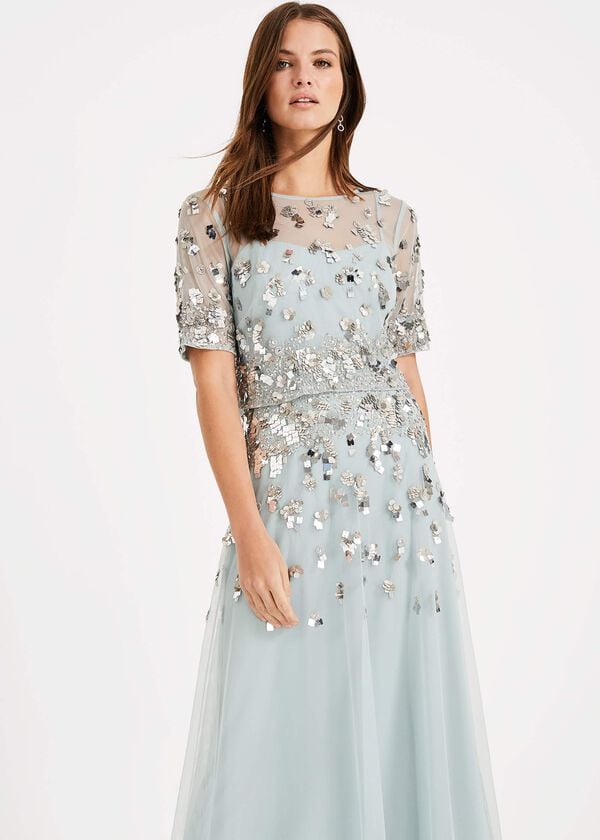 Phase Eight Christina Sequin Maxi Dress