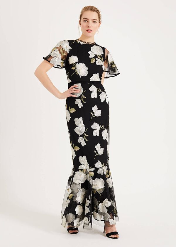 phase eight Christine Embroidered Maxi Dress
