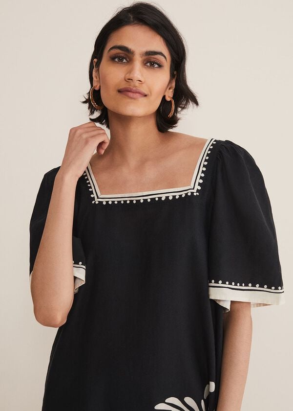 Phase Eight Claria Linen Midi Dress