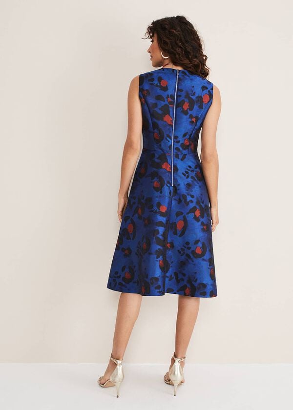 Phase Eight Clarisse Print Jacquard Dress