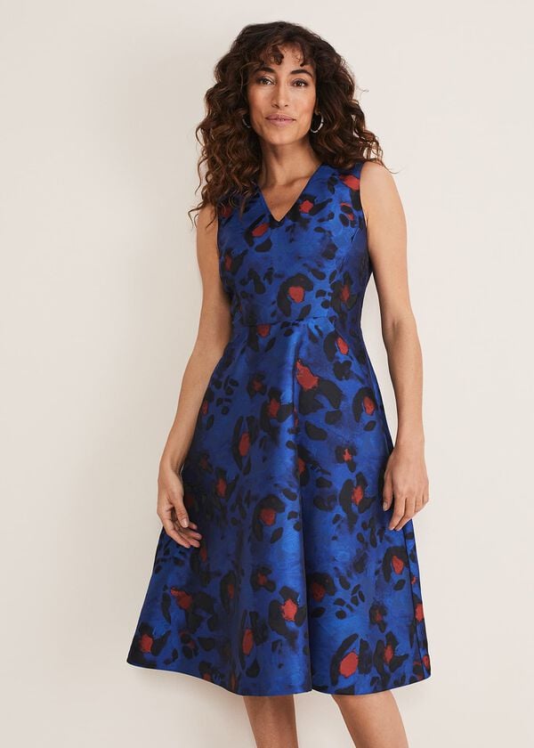 phase eight Clarisse Print Jacquard Dress