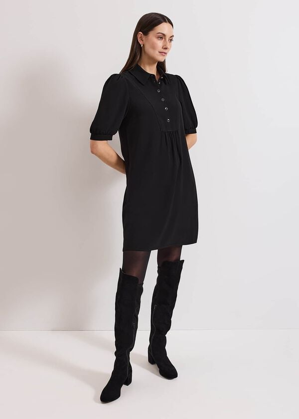 Phase Eight Claudia Button Swing Mini Dress