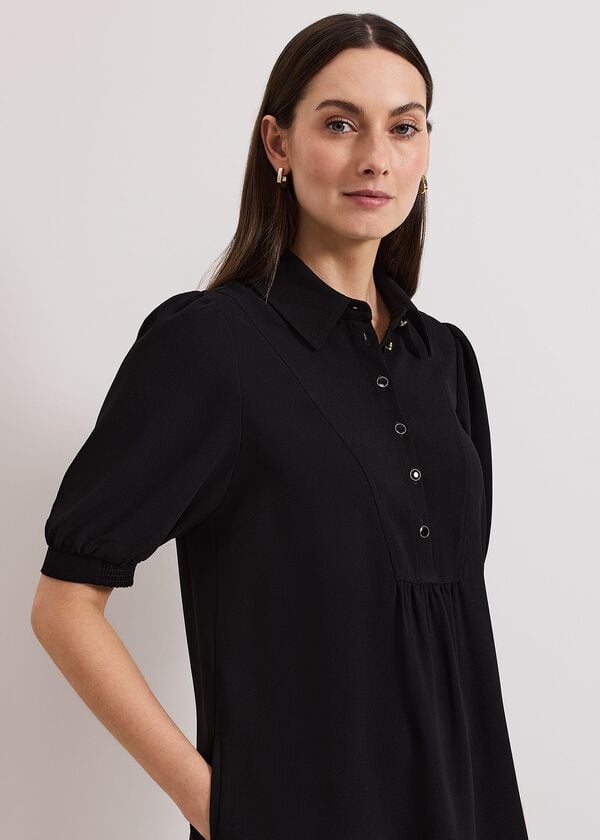 Phase Eight Claudia Button Swing Mini Dress