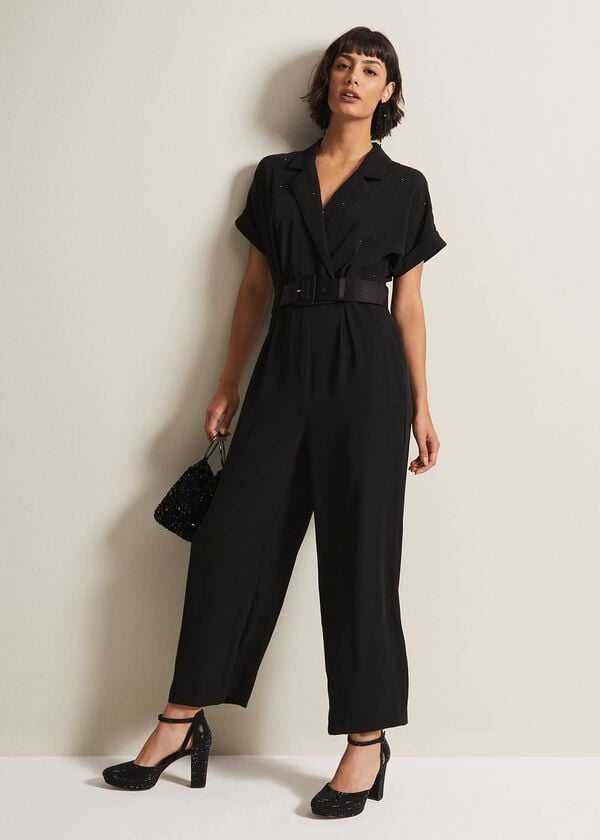 phase eight Constance Black Wide Leg Jumpsuit