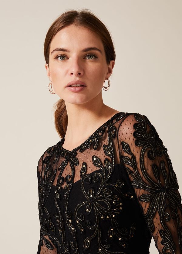 Phase Eight Contessa Tapework Lace Dress
