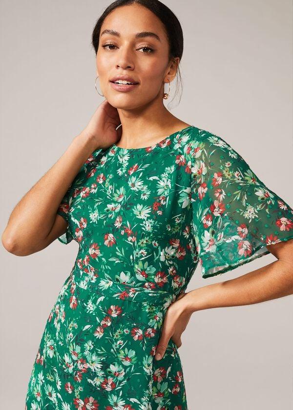 Phase Eight Coralee Textured Floral Dress