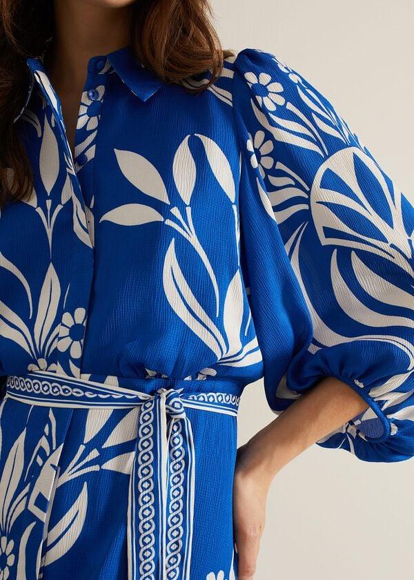 Phase Eight Coralie Print Shirt Midaxi Dress