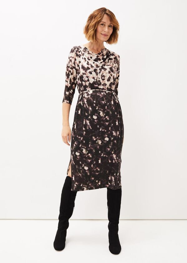 phase eight Corrie Abstract Spot Print Dress