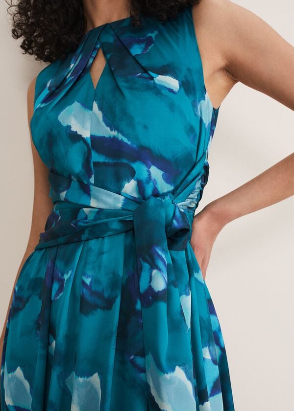 Phase Eight Corrin Butterfly Print Midi Dress