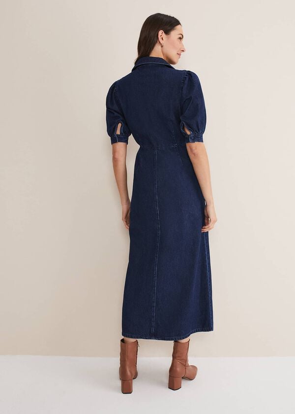Phase Eight Cosette Denim Midaxi Dress