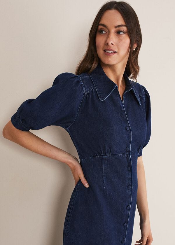 Phase Eight Cosette Denim Midaxi Dress