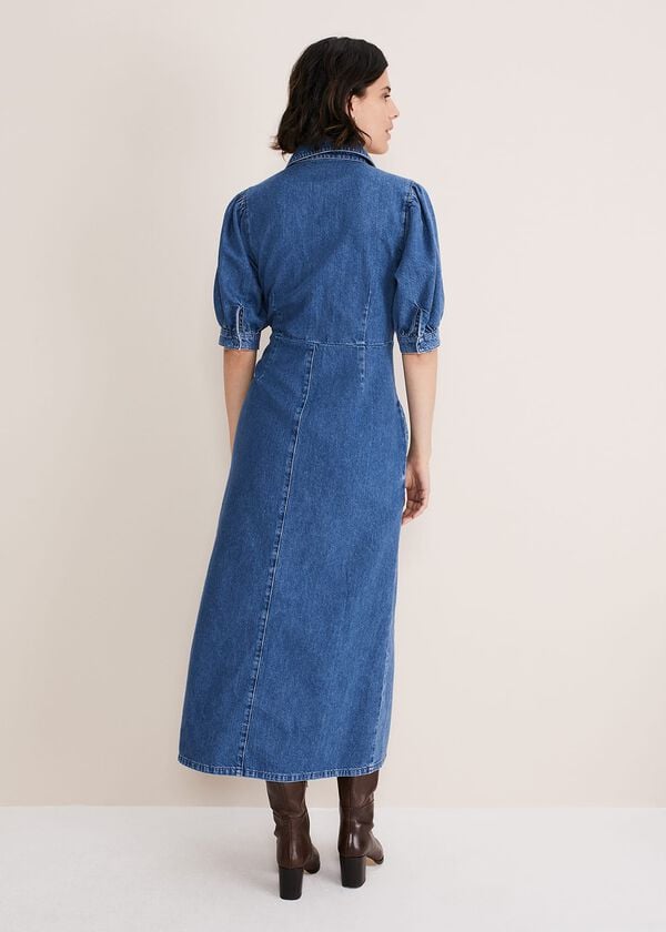 Phase Eight Cosette Denim Midaxi Dress