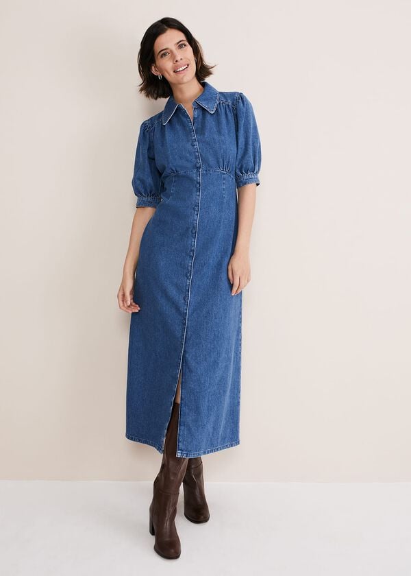 Phase Eight Cosette Denim Midaxi Dress