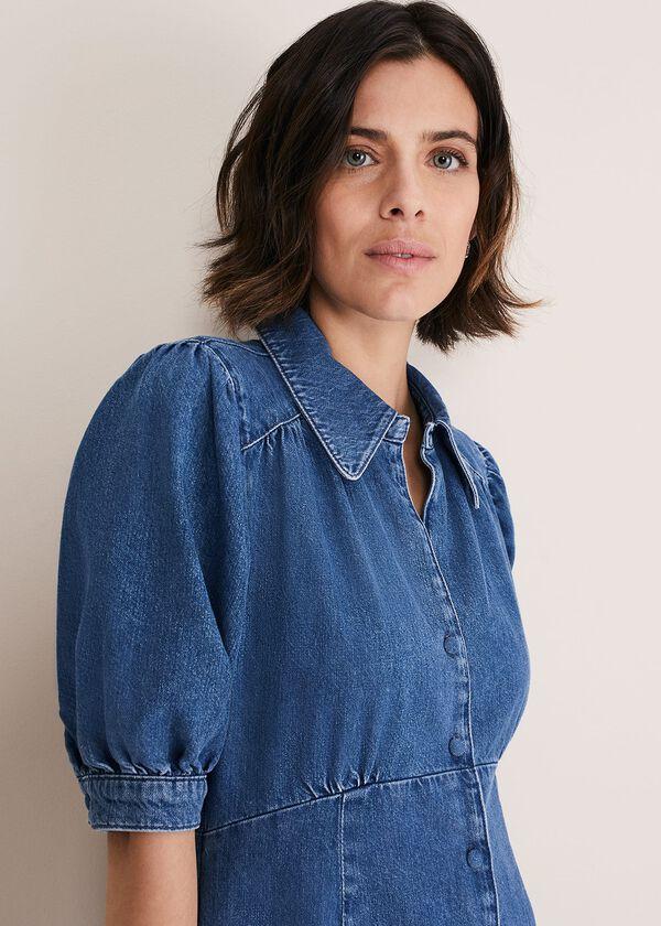 Phase Eight Cosette Denim Midaxi Dress