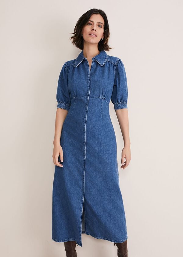 phase eight Cosette Denim Midaxi Dress