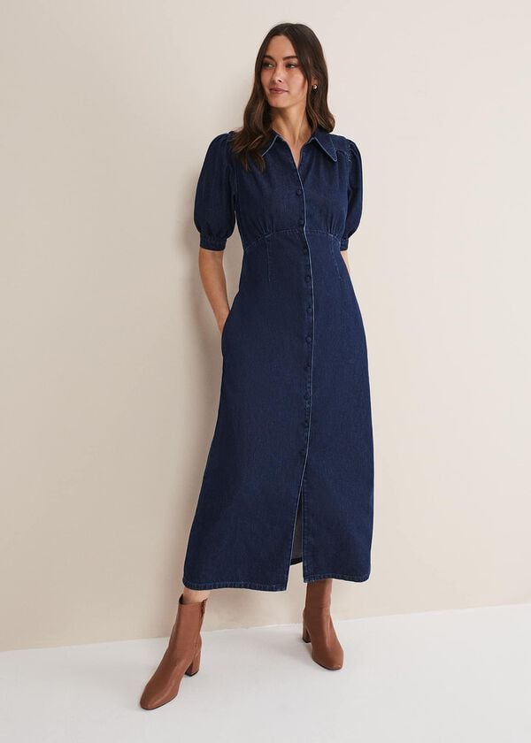 phase eight Cosette Denim Midaxi Dress