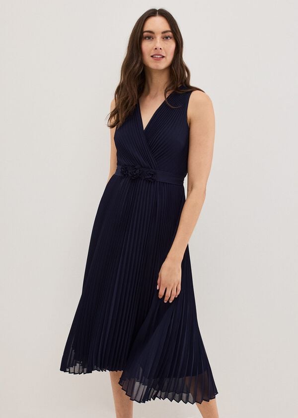 Phase Eight Cressida Pleated Midi Dress