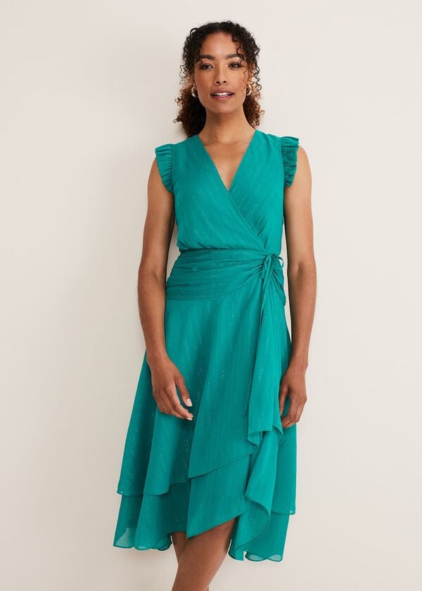 Phase Eight Cressinda Ruched Midi Dress