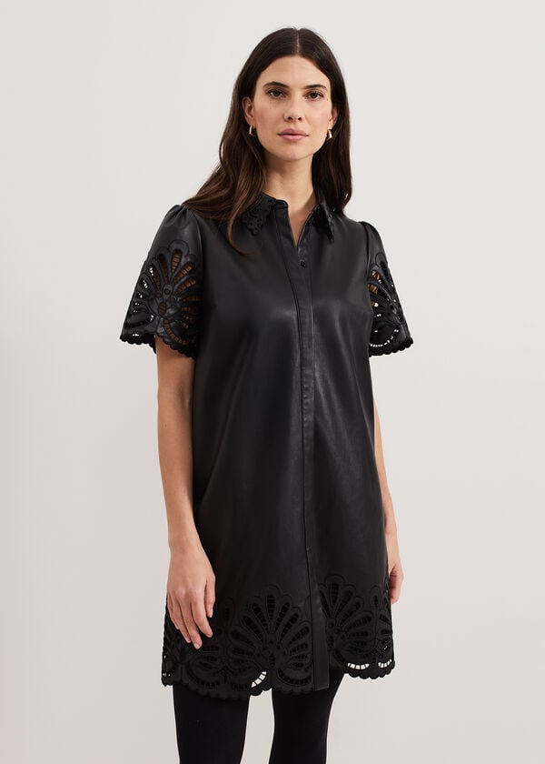 phase eight Cutwork Pu Dress