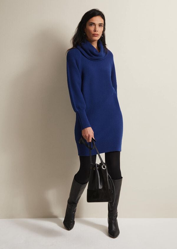 Phase Eight Dahlie Chunky Knit Tunic Mini Dress