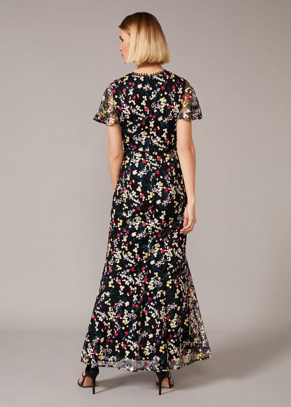 Phase Eight Daiva Embroidered Fishtail Dress