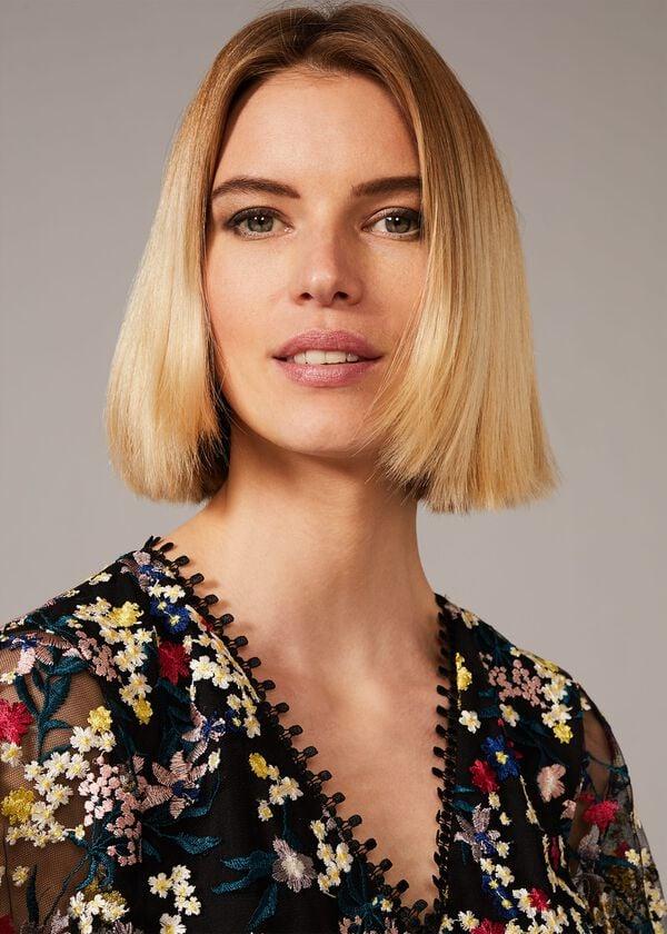 Phase Eight Daiva Embroidered Fishtail Dress