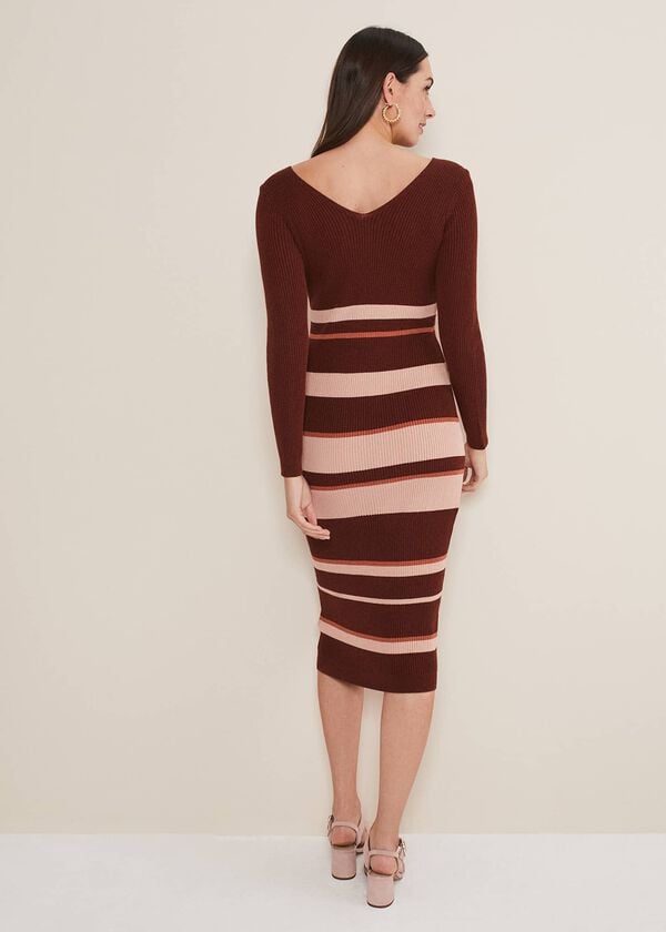 Phase Eight Dani Striped Midi Dress