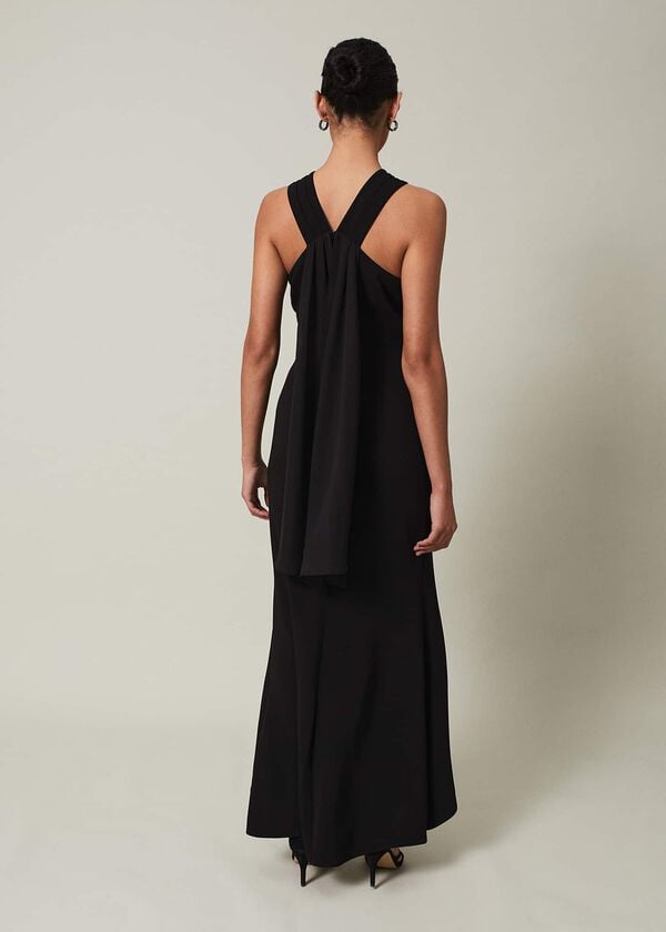 Phase Eight Danica Black Embellished Maxi Dress