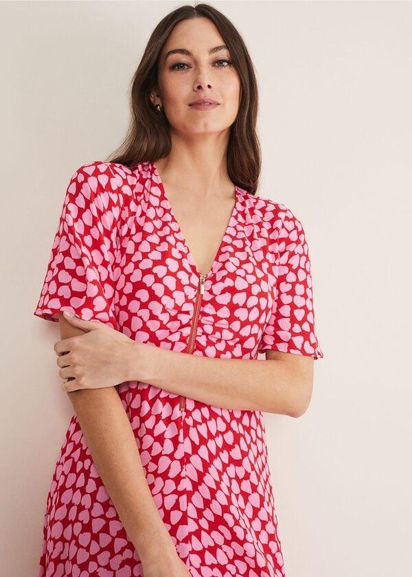 Phase Eight Darcie Heart Midi Dress