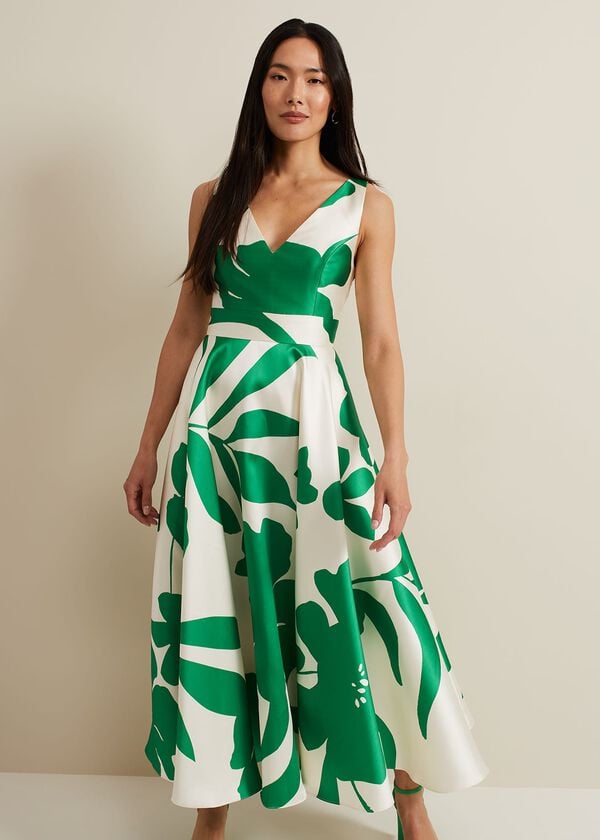 Phase Eight Delcia Fit And Flare Printed Dress