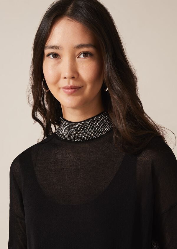 Phase Eight Demi Diamante Collar Dress