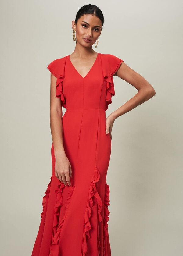 Phase Eight Donatella Ruffle Maxi Dress