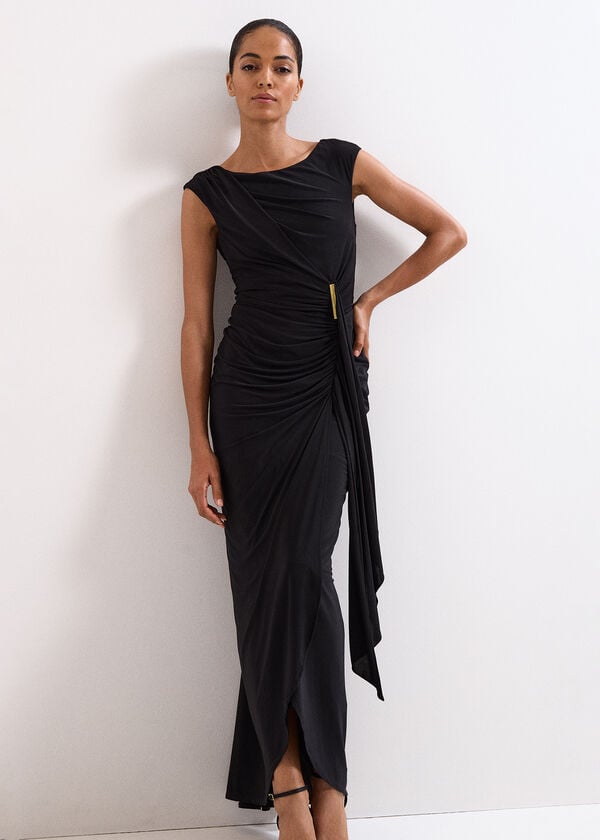 Phase Eight Donna Black Maxi Dress