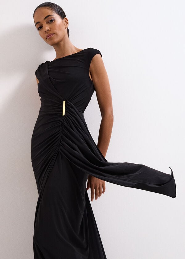 Phase Eight Donna Black Maxi Dress