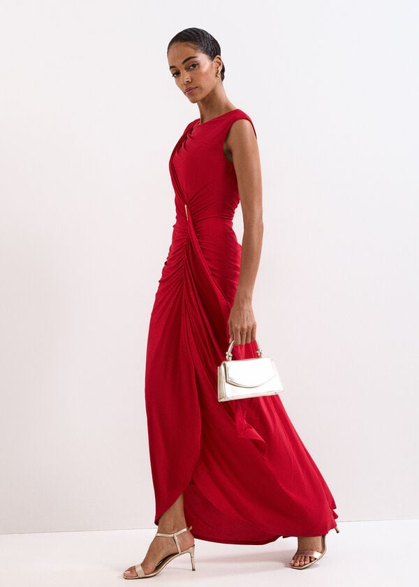 phase eight Donna Red Maxi Dress