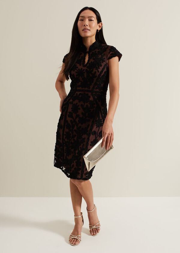 Phase Eight Edith Tapework Midi Dress