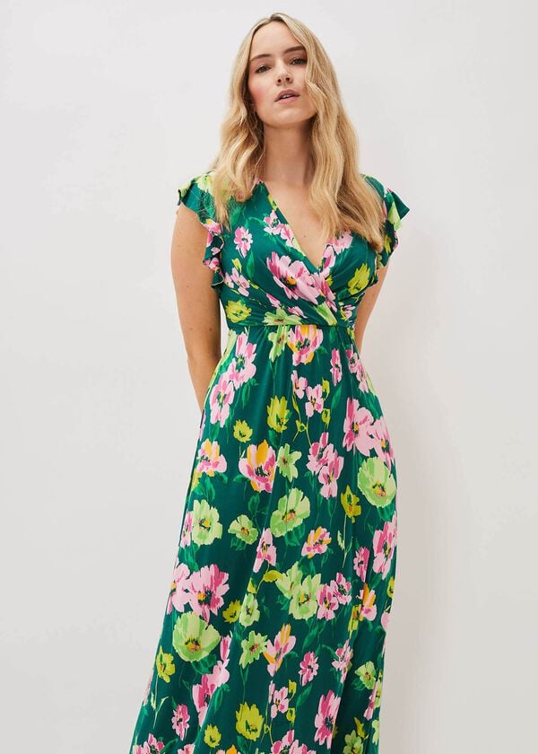 Phase Eight Effie Floral Jersey Maxi Dress