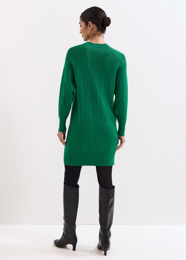 Phase Eight Eleana Green Knit Dress