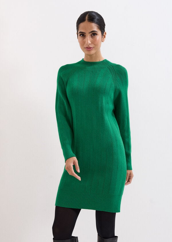 phase eight Eleana Green Knit Dress
