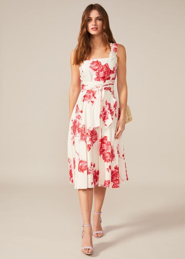 Phase Eight Elfrida Rose Heritage Print Dress