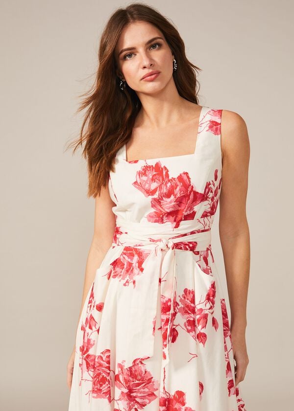 Phase Eight Elfrida Rose Heritage Print Dress