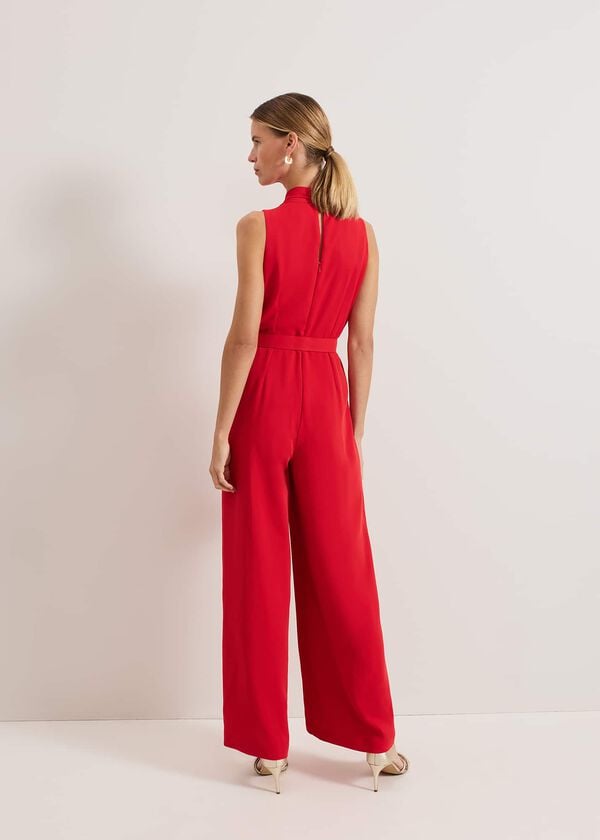 Phase Eight Elika Red Jumpsuit