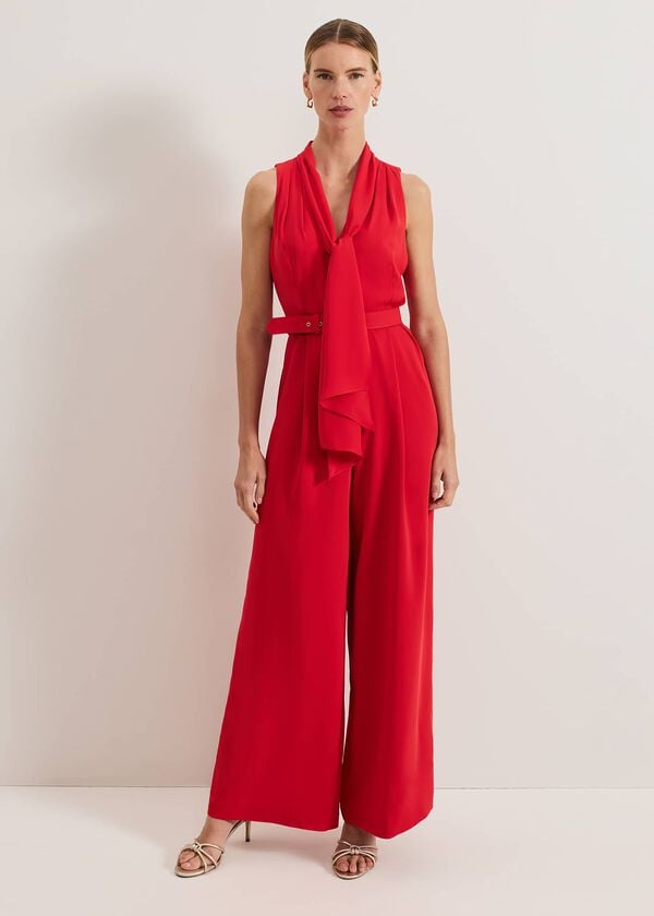 phase eight Elika Red Jumpsuit