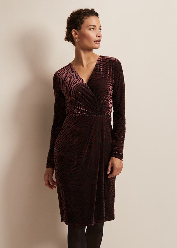 phase eight Elina Velvet Burnout Dress